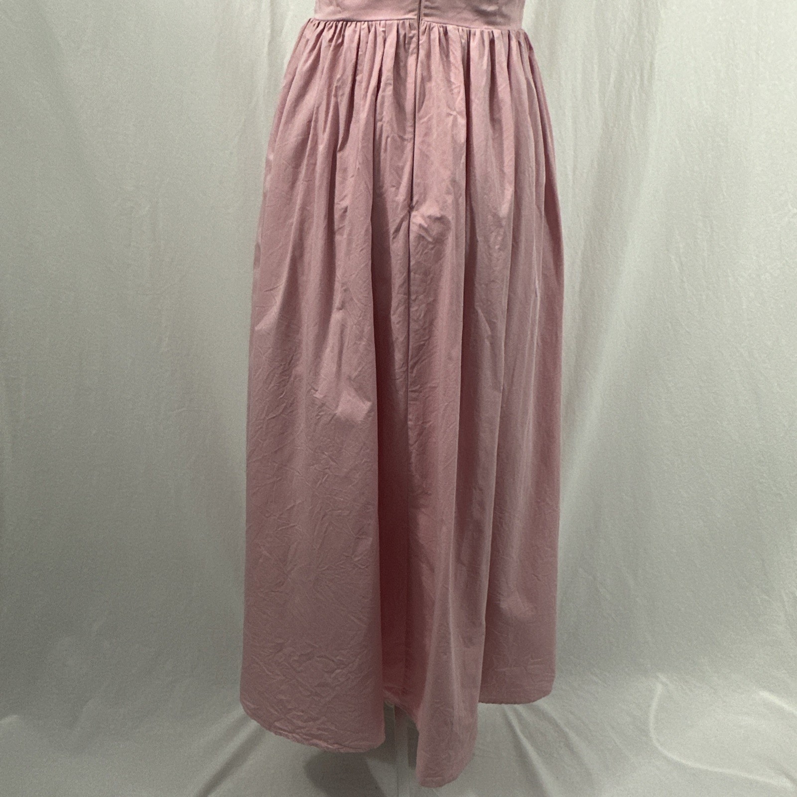 Saints & Secrets Pink Basque Waist Halter Neck Maxi Dress Womens Sz S Romantic