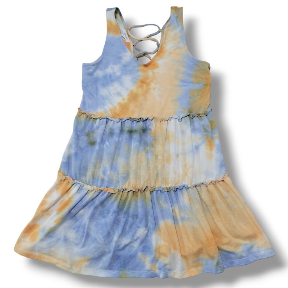 Stitch & Pine Dress Size Medium Women’s Sleeveless Dress A-Line Dress Tie Dyed