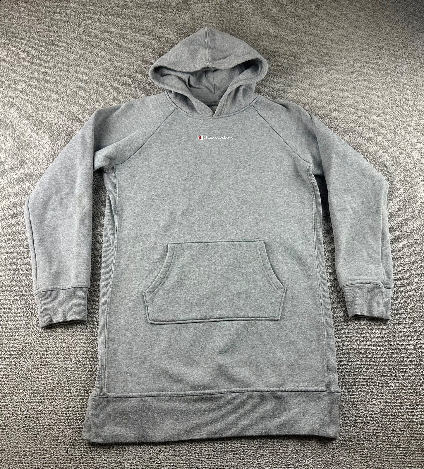 Champion Sweatshirt Women XL Gray Loose Fit Hooded Athleisure Sportswear Urban