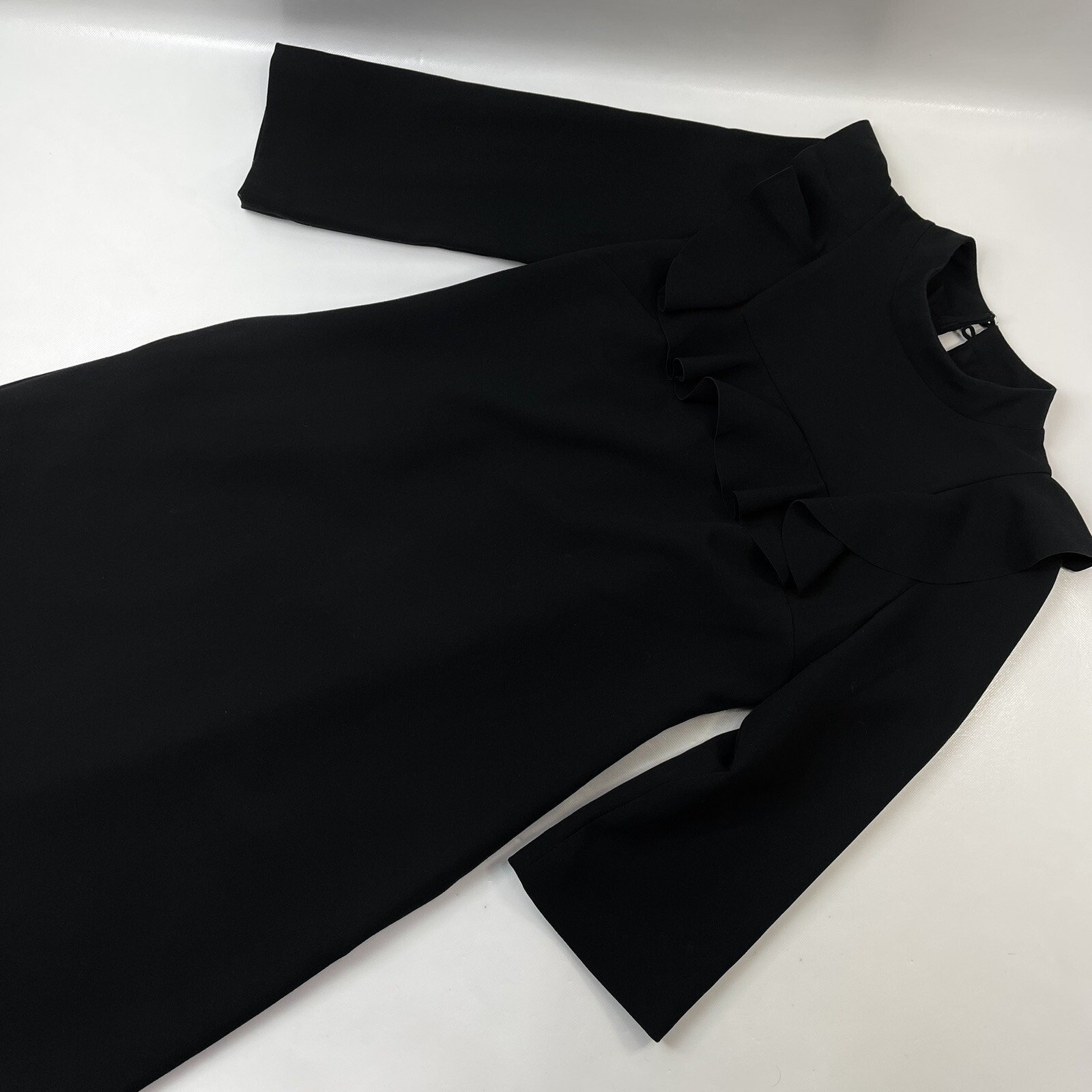Banana Republic Long Sleeve Goth Dark Black Dress Women’s Size 6 Formal/Casual