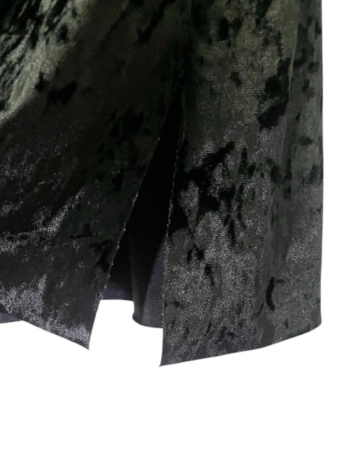 Double Zero Black Crushed Velvet Slip Dress Midi Spaghetti Strap Y2K Size Large