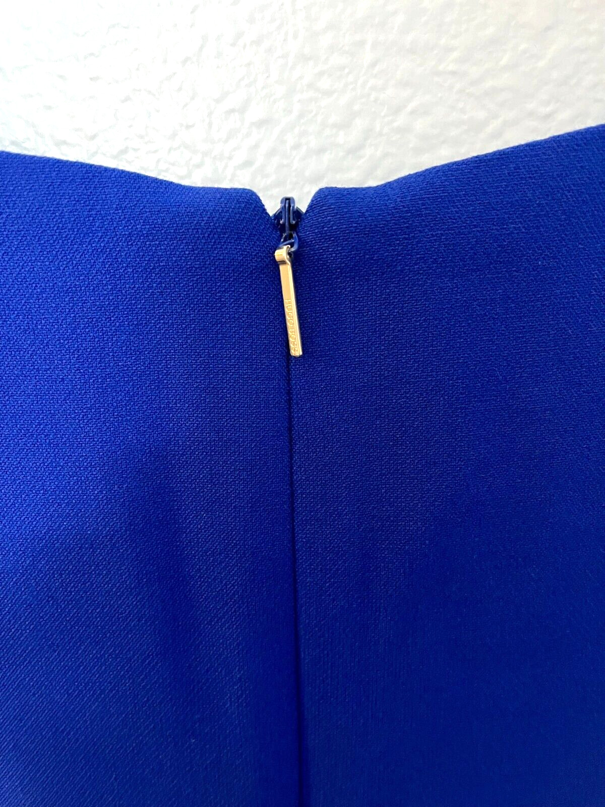 NWT Hugo Boss Daladi Sleeveless Blue Sheath Dress Size 12
