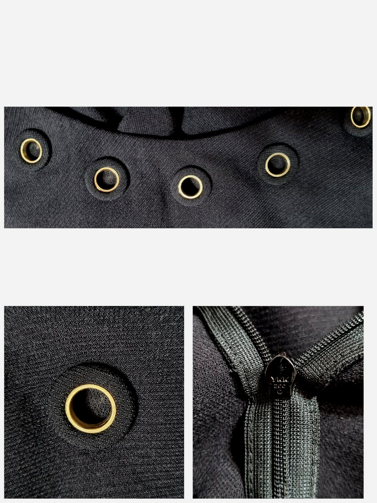 ESCADA Chic Loose-Fitting Wool Sheath Dress with Golden Decor/Black 36 /S/ M