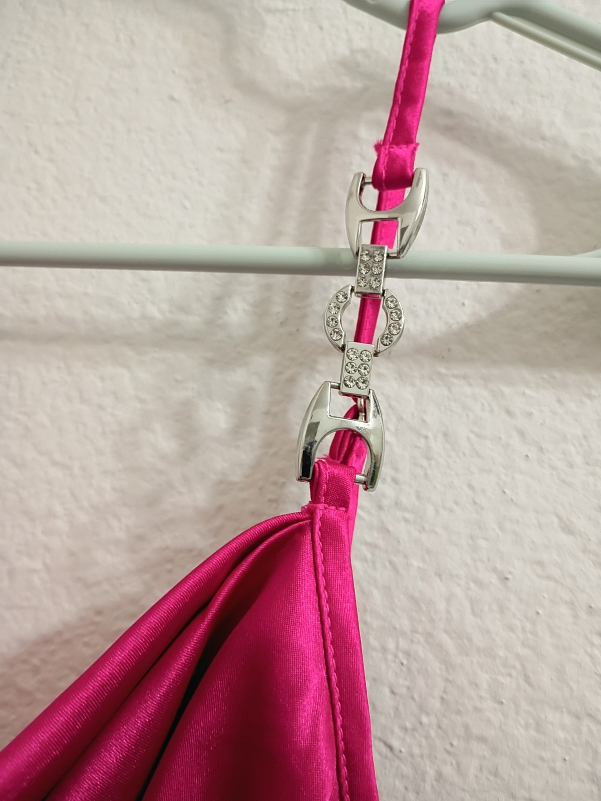 Fuchsia Satin’ Slip Dress💕