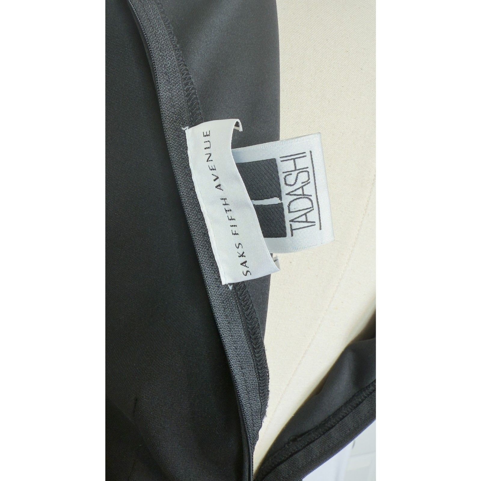 Vintage Tadashi | Saks Fifth Avenue | Black Midi to Maxi Dress | Sz 6