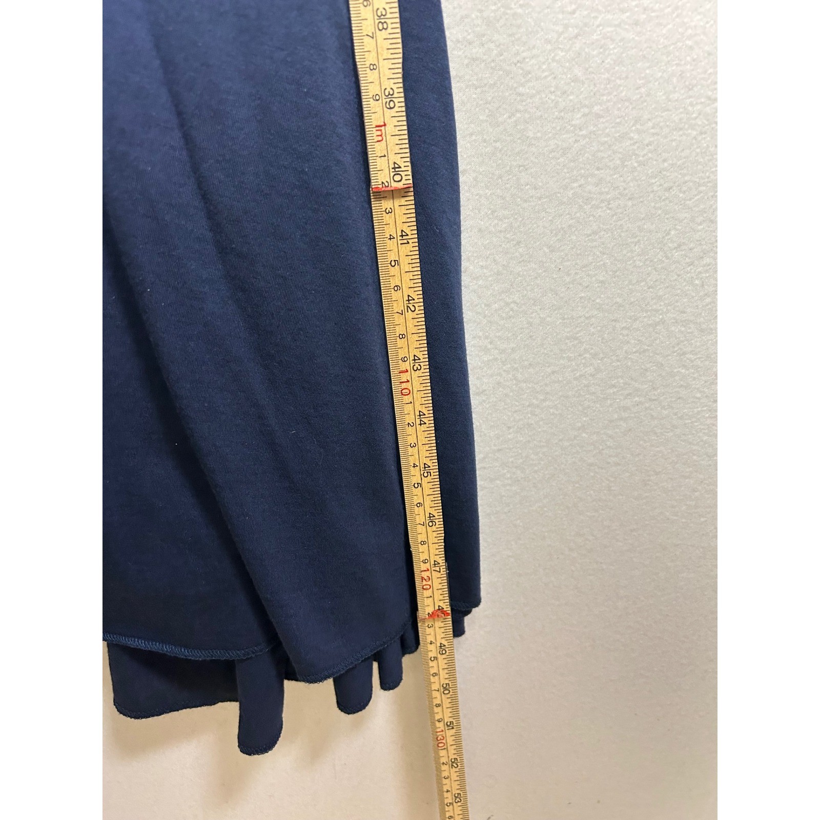 Quiet Luxury Peruvian Connection XXL Navy Ariana Dress Pima Cotton Midi NWT