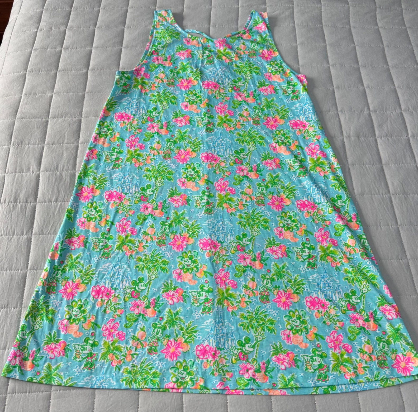 Lilly Pulitzer X Disney Parks Mickey Minnie Castle KRISTEN Dress Size Large NWOT