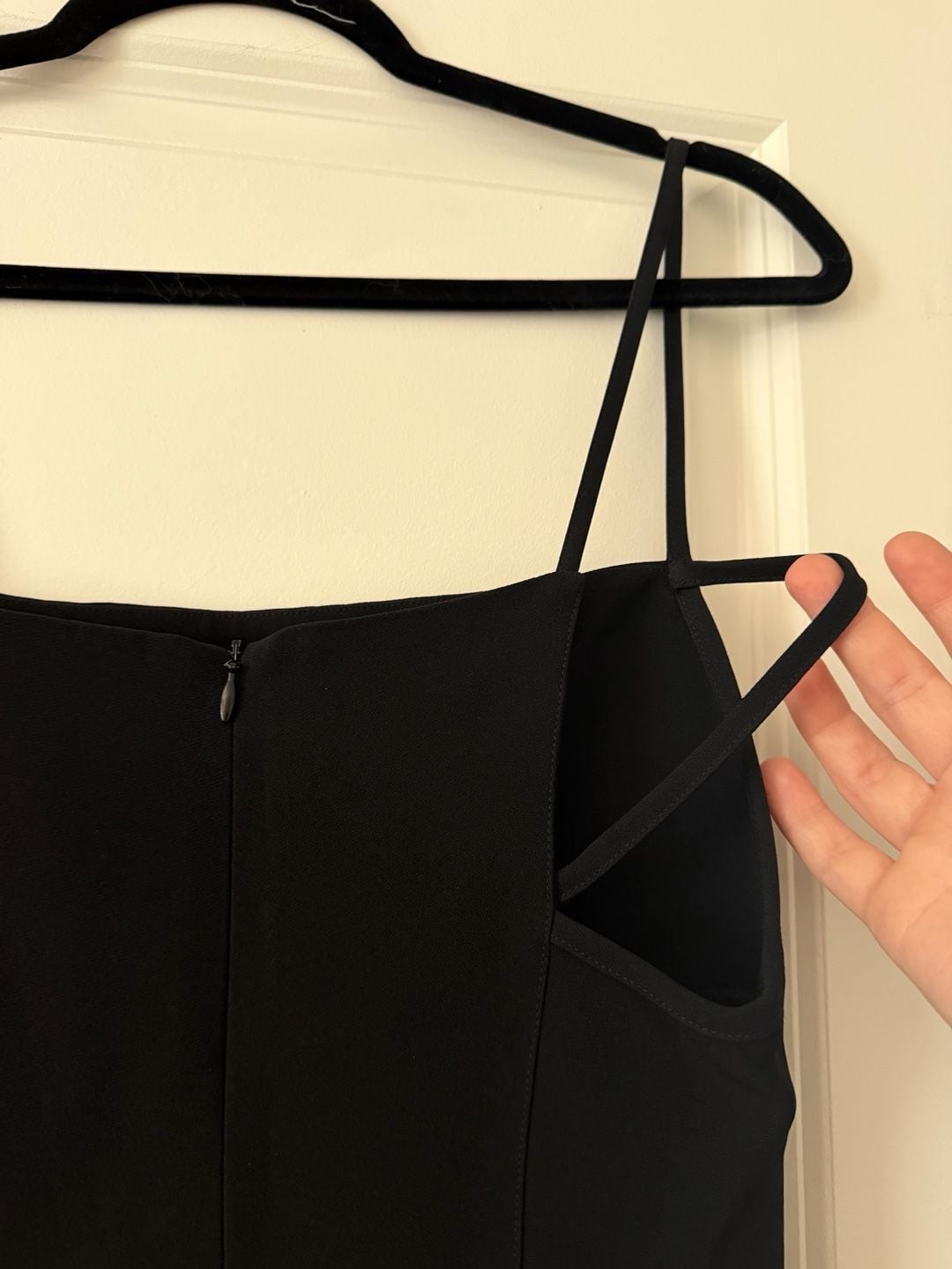 Claude Montana Paris Vintage Strapless Black Abito Dress