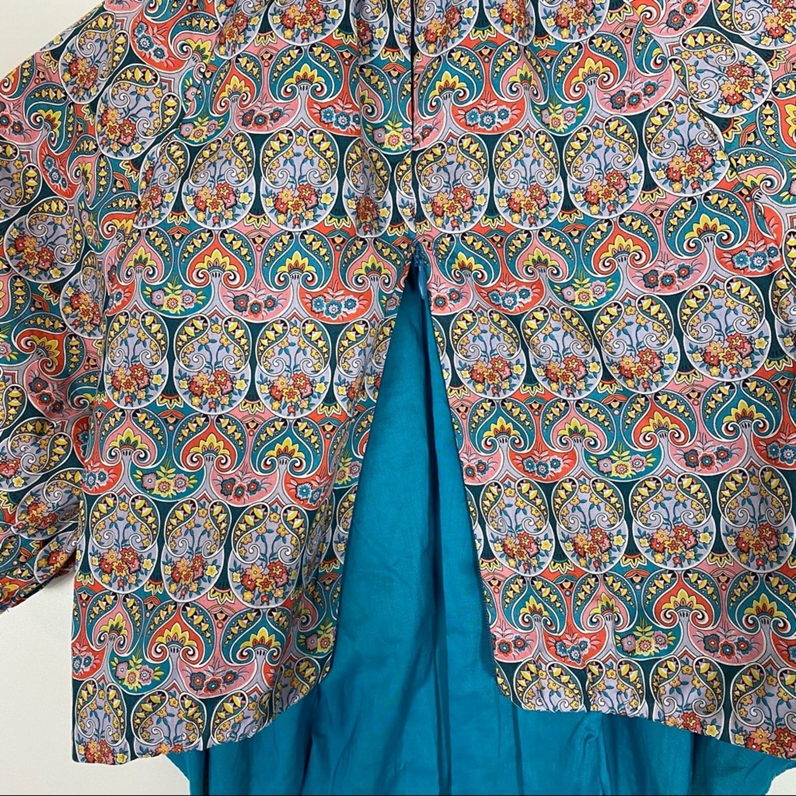 J. CREW Side Cutout Organic Cotton Midi Dress Liberty Giorgia Duke Print Size 8