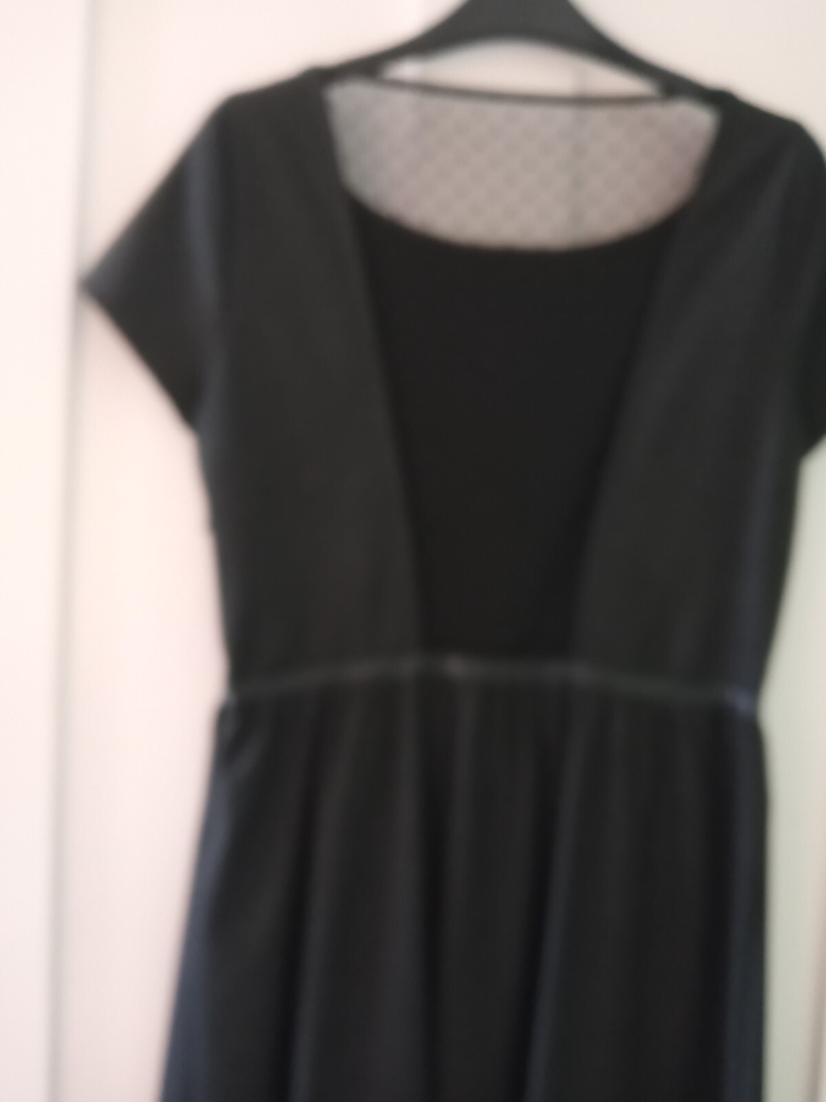 Ladies La Redoute Dark Grey/Black Lace Back Detail Dress Size 10 – Worn once