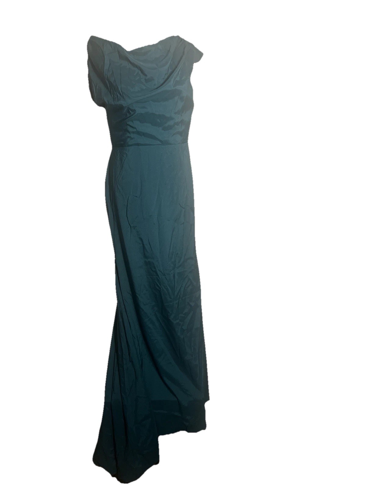 Ryanth Size 12 Floor Length Green Dress W/small Train NWT