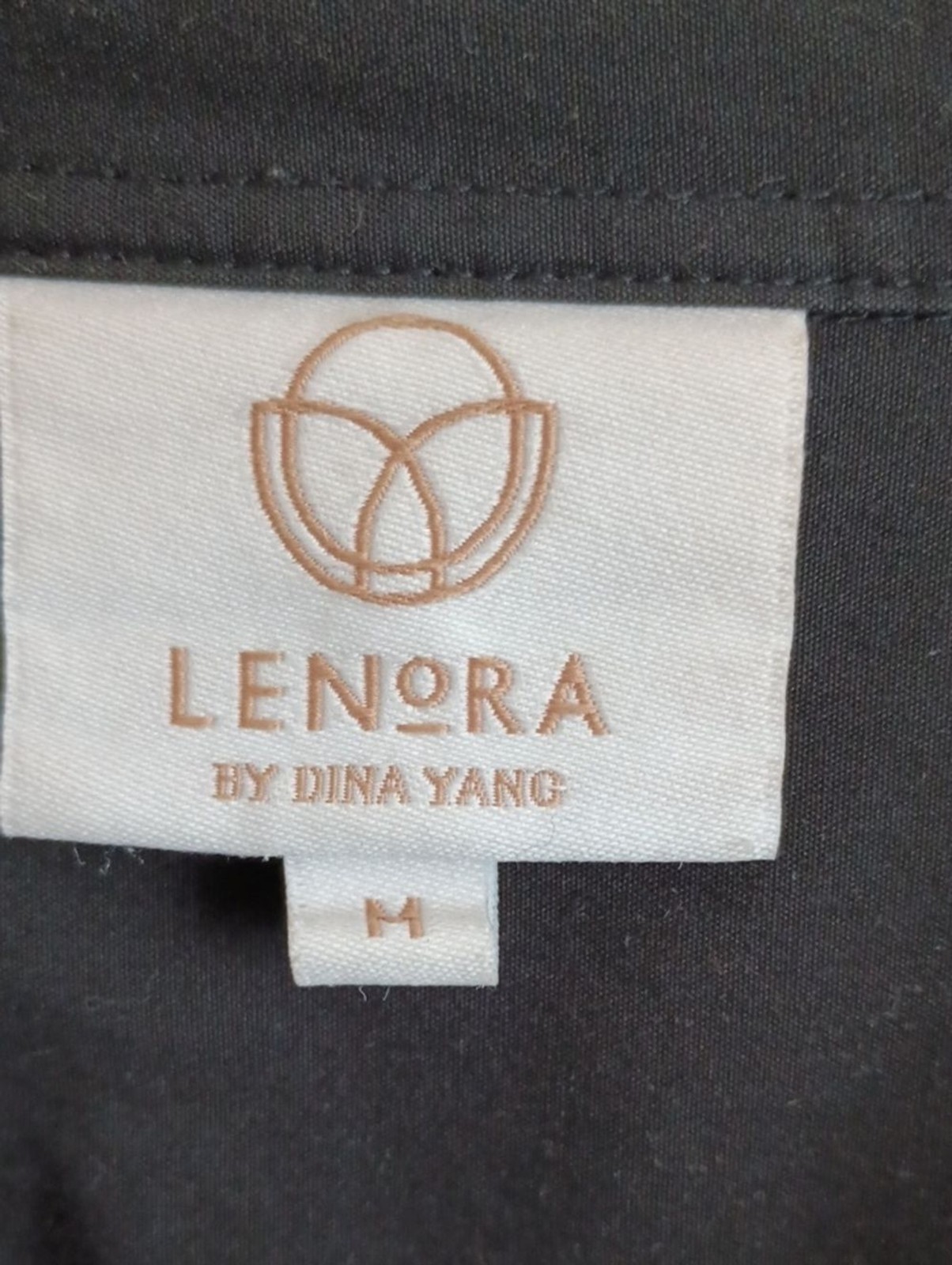 Lenora by Dina Yang black causal Ali swing shirt dress size medium