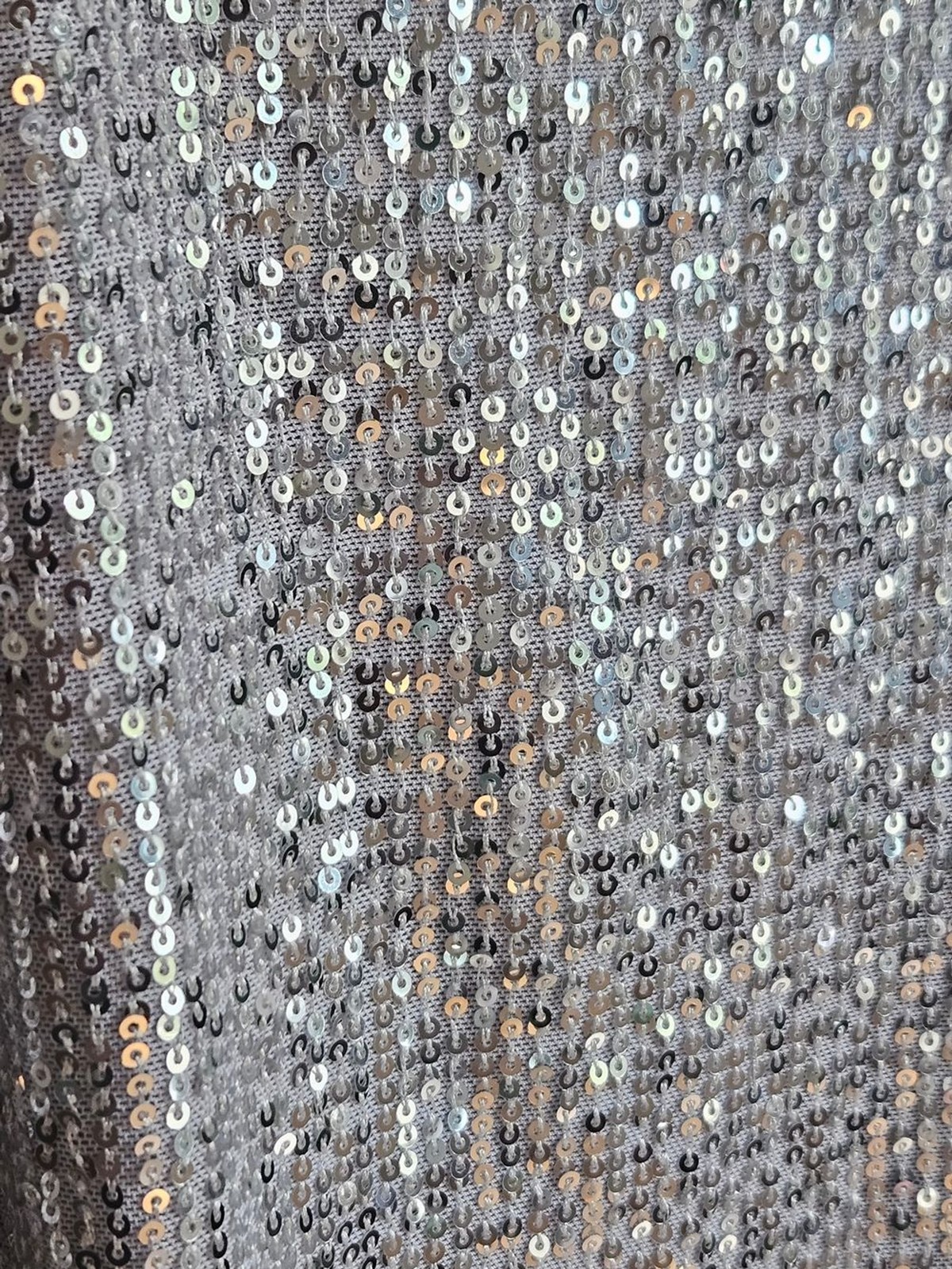 Bluesteel Silver Sequin Cowl Neck Mini Dress Size P / XS Party Night Out Holiday