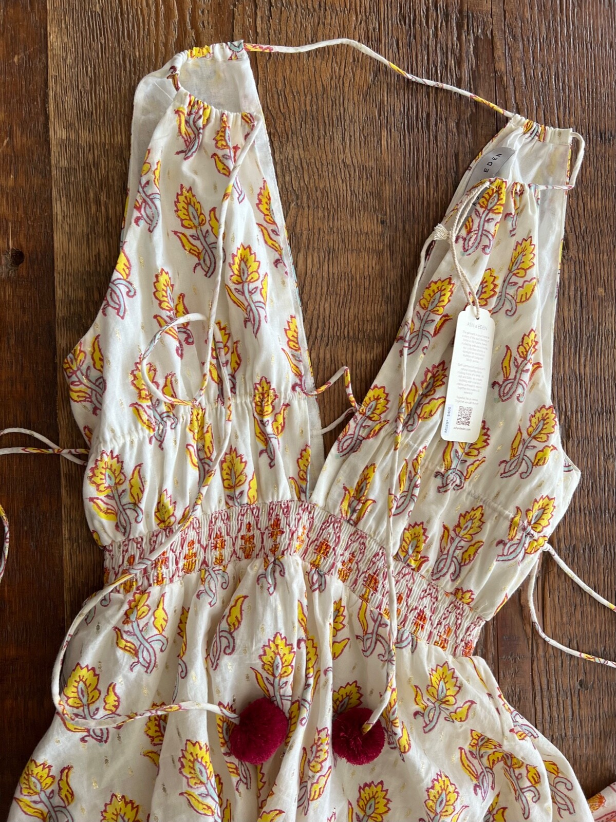 ASH & EDEN Floral Maxi Dress – India – Size Small – NWT – $460