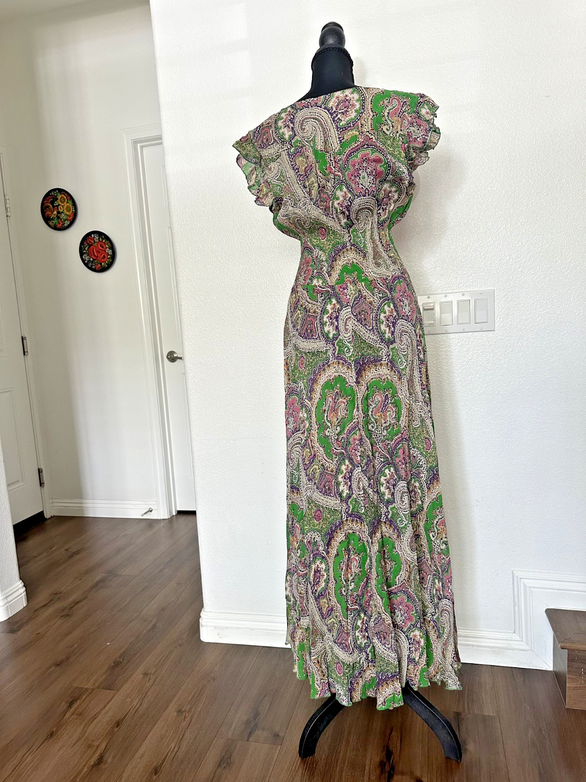 Miss June Dress Legend OS Maxi sequins paisley