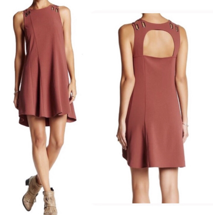 Free people Baby Love Trapeze Dress Red XS