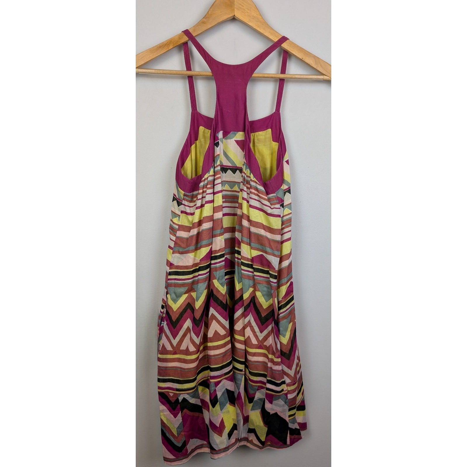 M Missoni Printed Cotton Halter Mini Dress M US 6/ IT 42