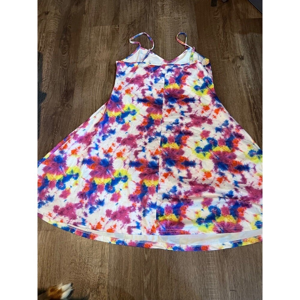SHEIN Curve Tie dyed sundress with adjustable straps