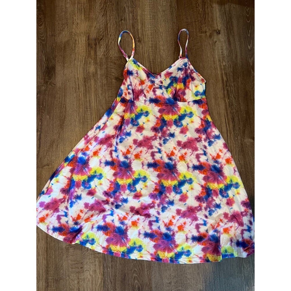 SHEIN Curve Tie dyed sundress with adjustable straps