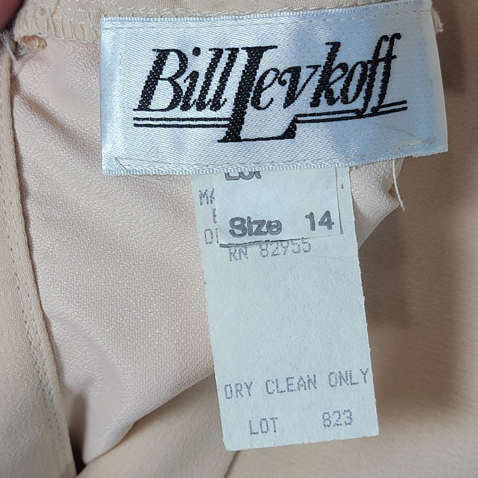 Vtg Bill Levkoff Evening Maxi Skirt Set Womens 14 Satin Chiffon Flowy Wedding