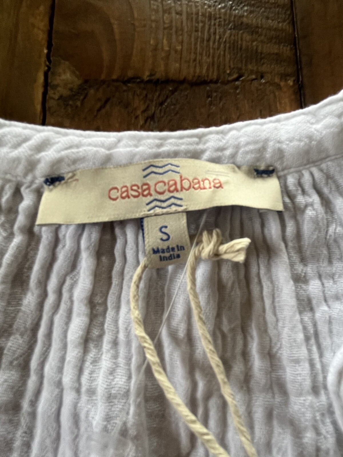White Flutter Sleeves CASA CABANA ISABEL Eyelet Gauzy Dress NWT MSRP $78.00 S