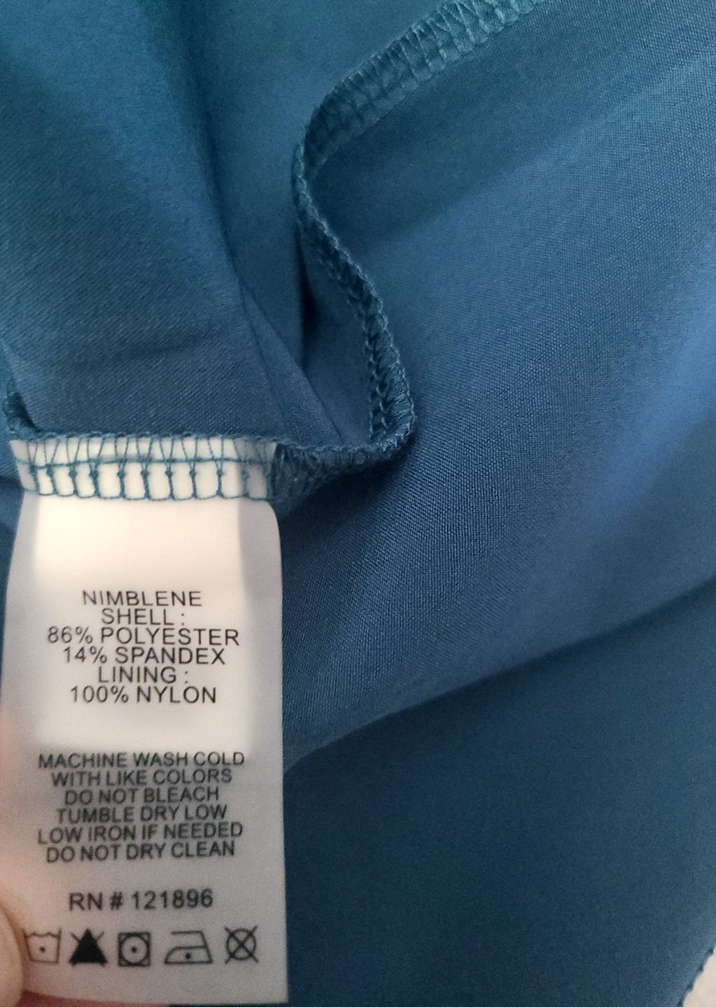Title Nine Athletic Tank Dress US 10 Blue Stretch Travel Sporty Activewear Zip