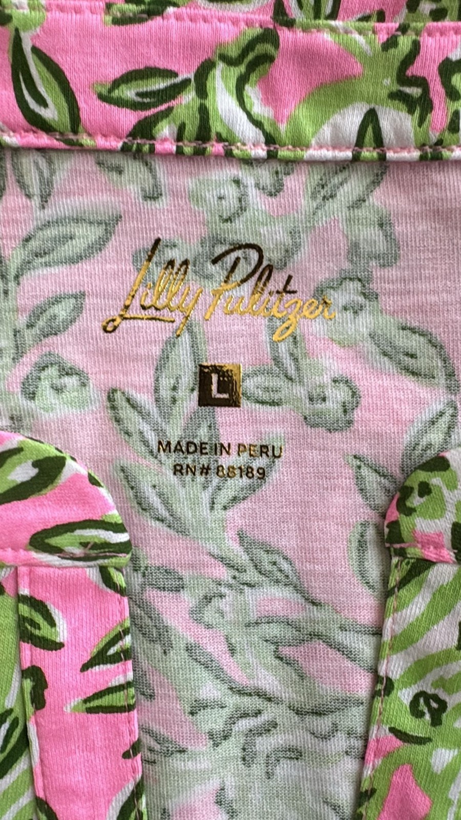Lilly Pulitzer Dev T-Shirt Dress Rousseau Pink Mane Character Energy Sz L