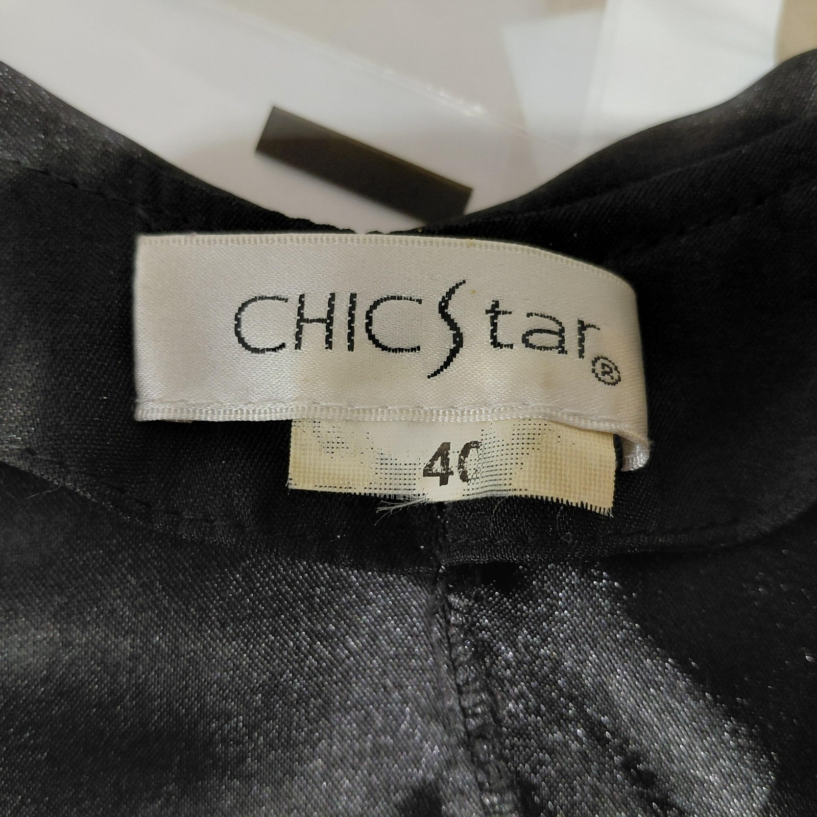 Chic Star Dress Womens 40 Black Sailor Collar Fit Flare Nautical Retro Party Alt