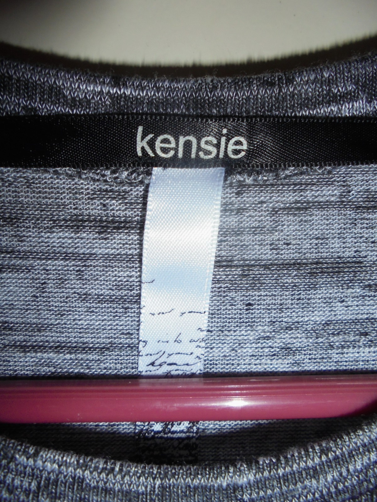 KENSIE BLACK/GRAY/WHITE PULLOVER DRESS CAP SLEEVES SZ SMALL NWOT