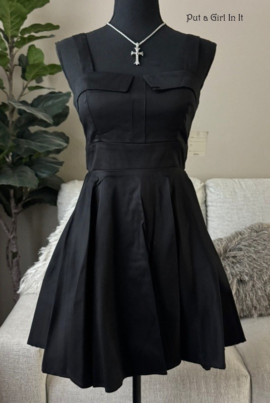 New Rockabilly Retro Women’s Juniors USA Black Pinup Girl Retro 50s Dress S M L