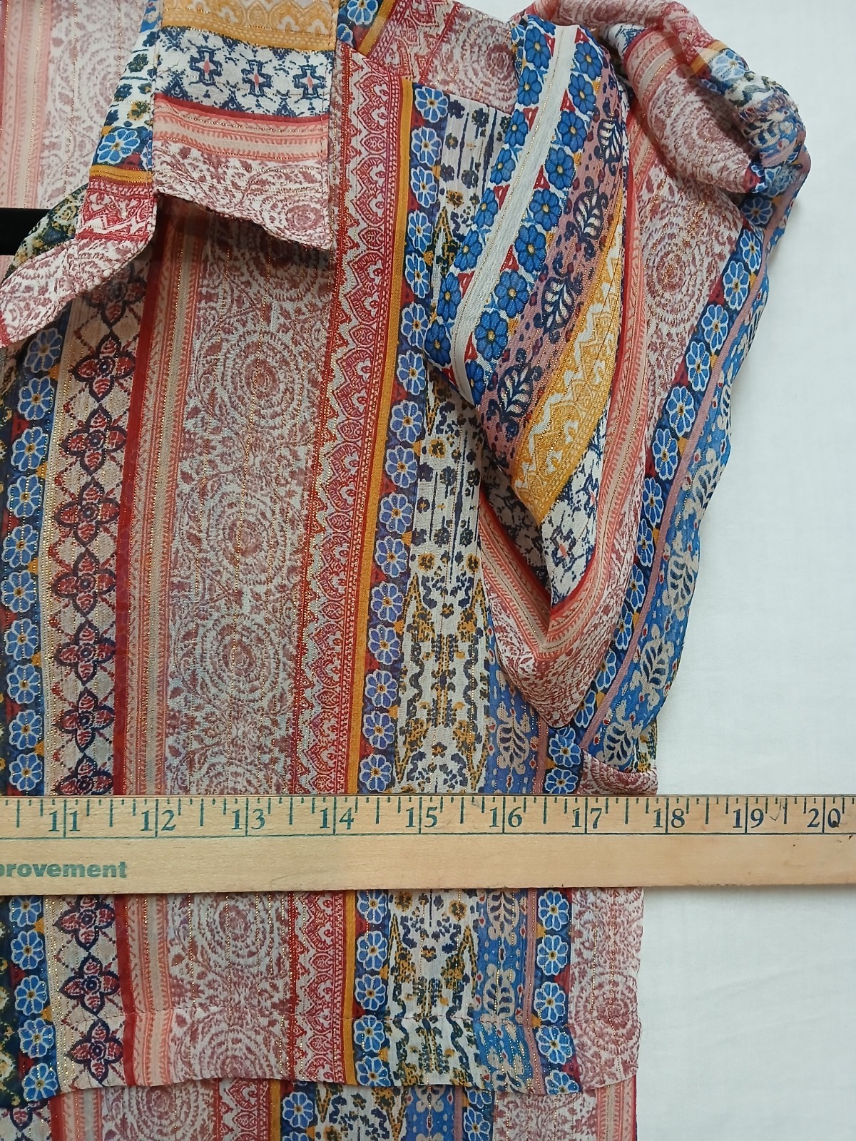 Hope Springs Sheer Duster S Duster Maxi Floral Metallic Boho Festival Fairy
