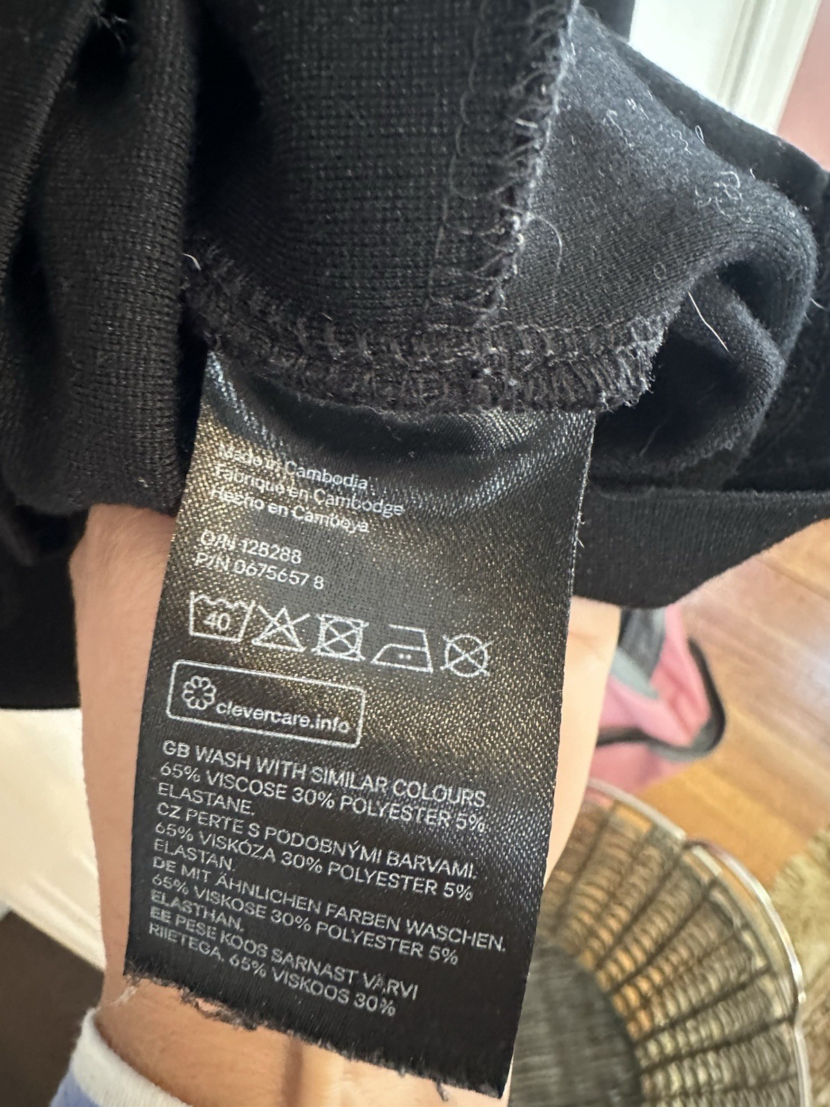 H&M Women’s Black Shift Dress Size 2XL 3/4 Sleeve With Pockets Mid Length