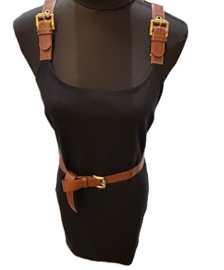 Michael kors Navy Belted Dress w/Buckle Detail on Shoulder & Removable Belt (S )