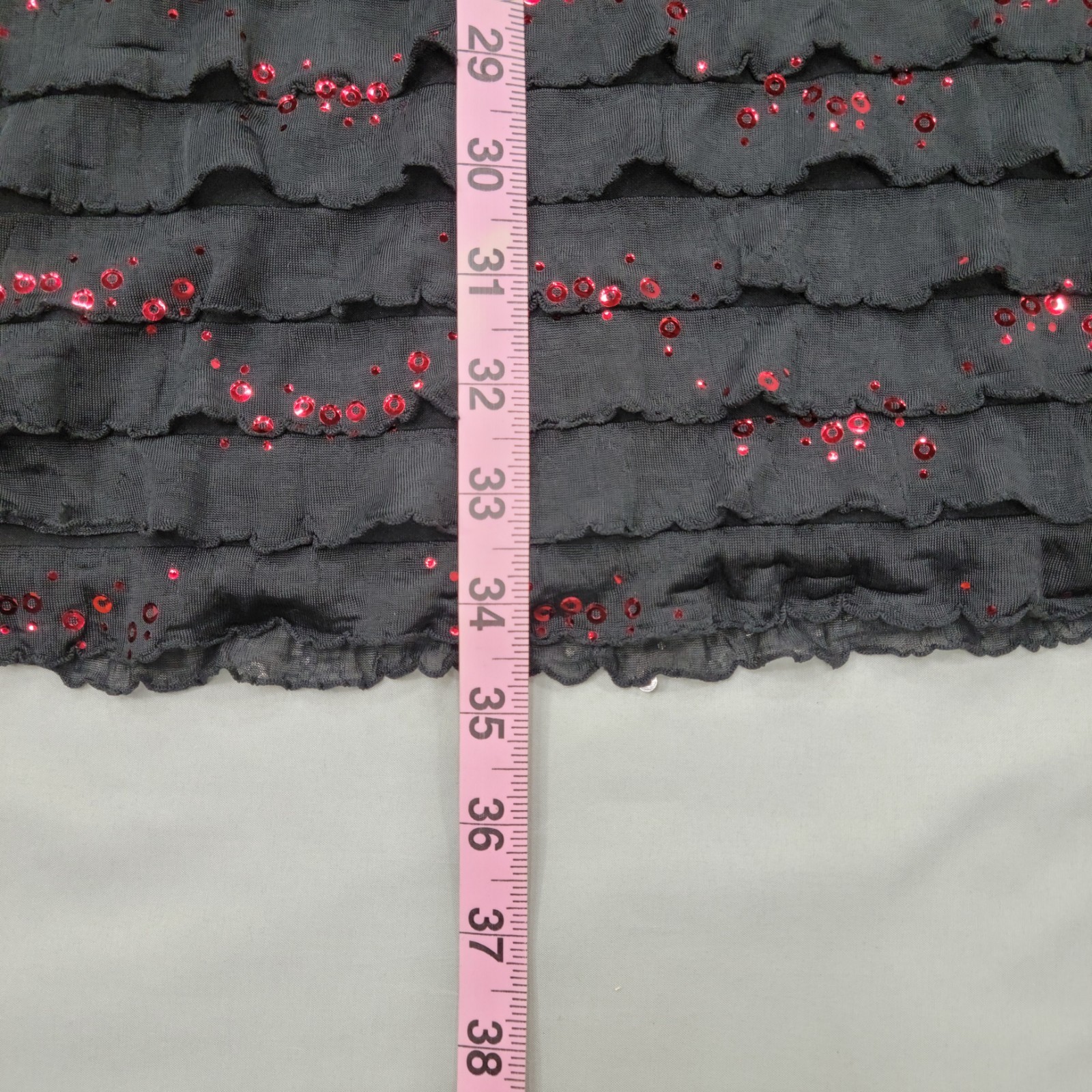 Speechless Coquette Ruffle Bolero Sequin Tiered Dress Size 16 Soft Romantic