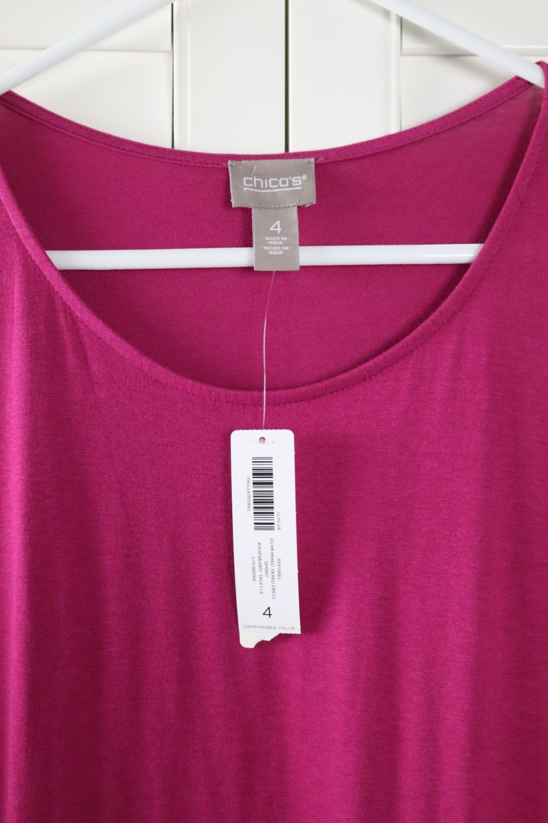 CHICO’S Outlet NWT $98 Asymmetric Mixed Tiered Tank Dress Size 4 2XL / XXL
