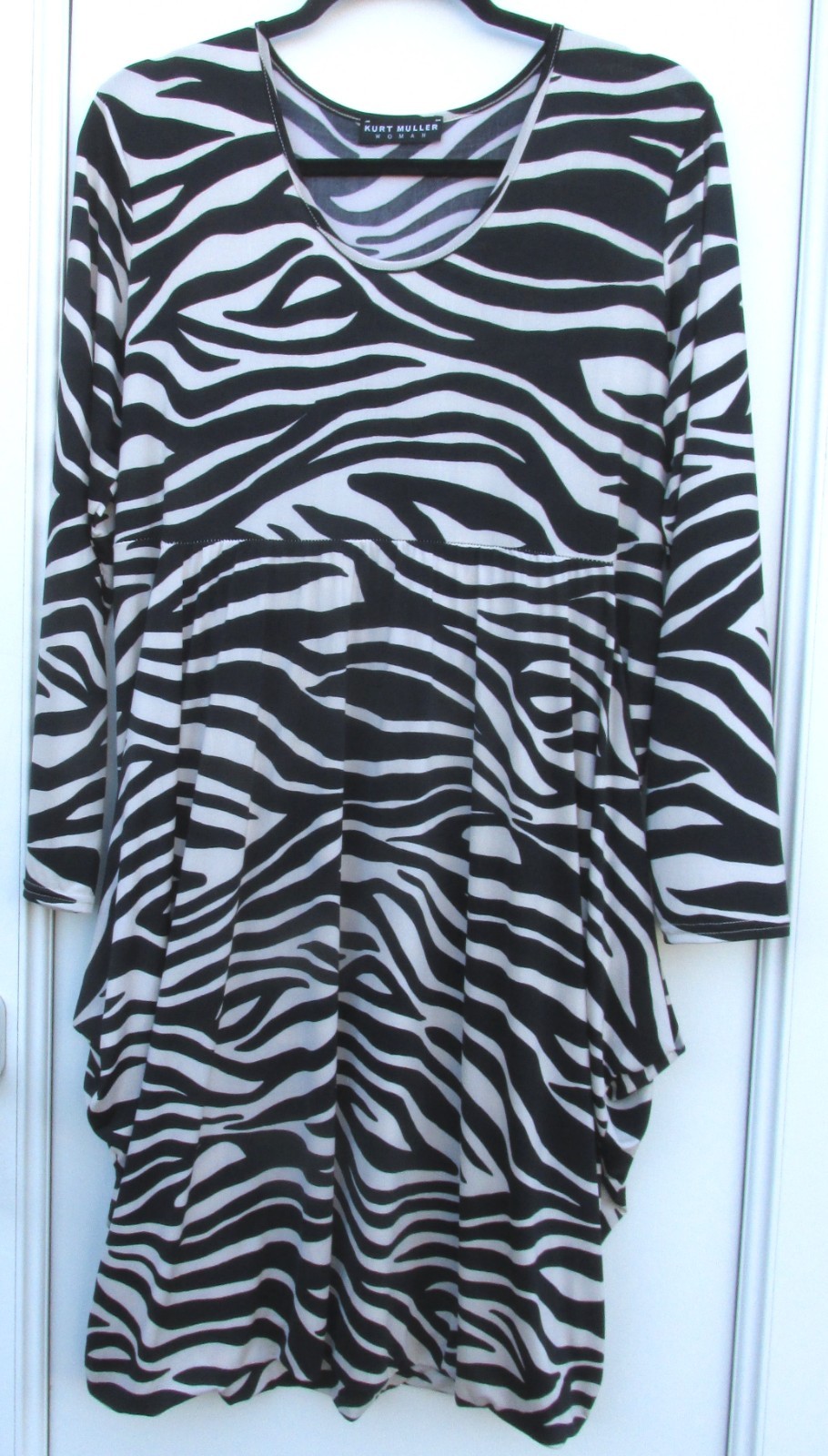 Kurt Muller Magic Dress One Size fits 10-16 Brown & Beige Zebra Animal Print