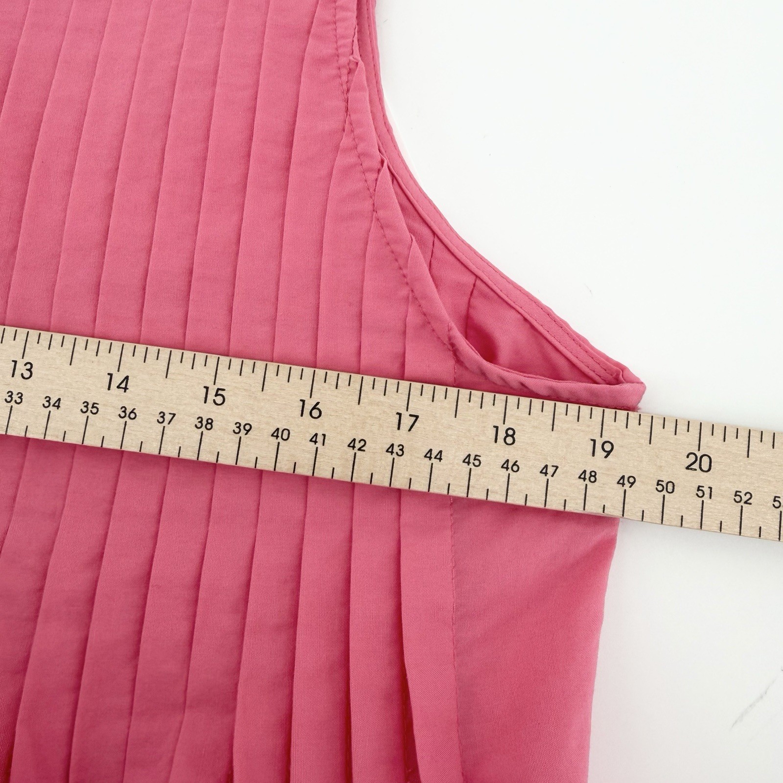 NWT Free Assembly Pink Melon Pleated Mini Dress Womens M 8-10 Sleeveless Pockets