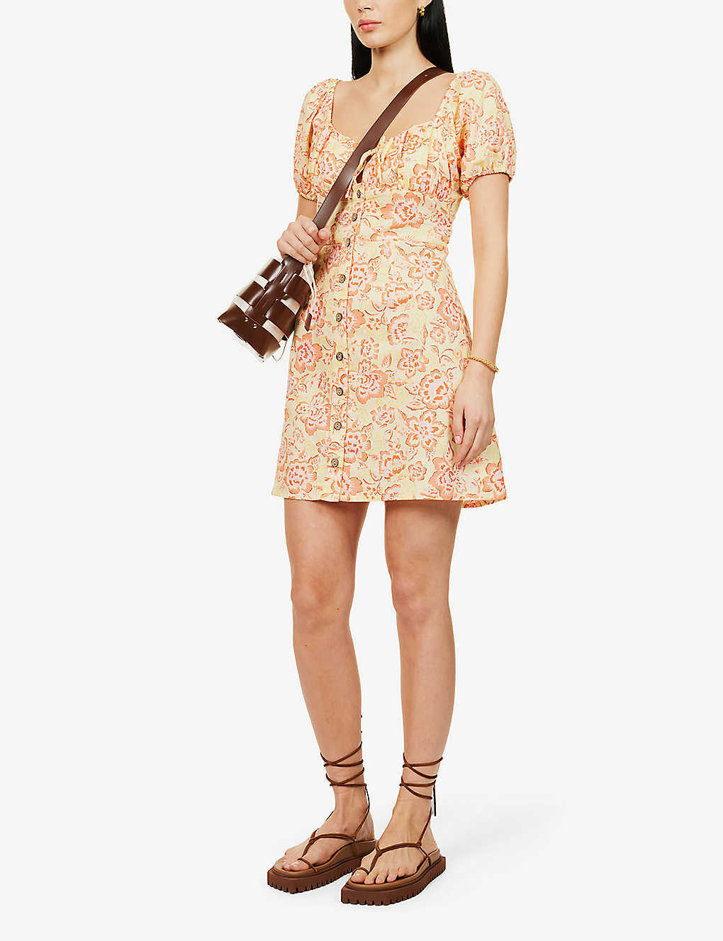 WRANGLER X BILLABONG Wrangler x Billabong Far & Away floral-print cotton and lin