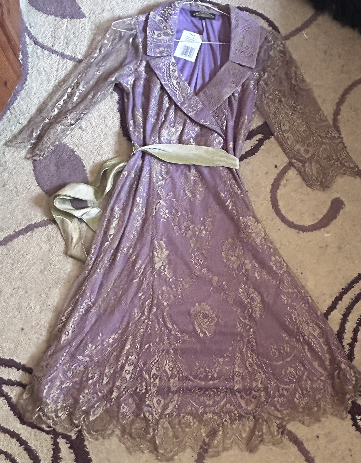Nancy Mac Lace & Silk Dress – Size 1 New with Tags In Original Packaging