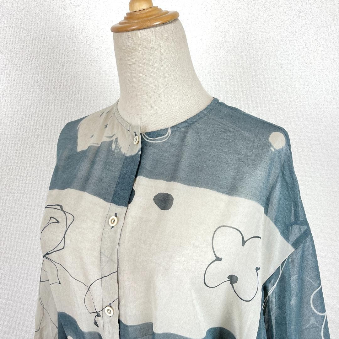 MOYURU / io comme io Design Shirt Long Dress All-Over Print SENSO UNICO