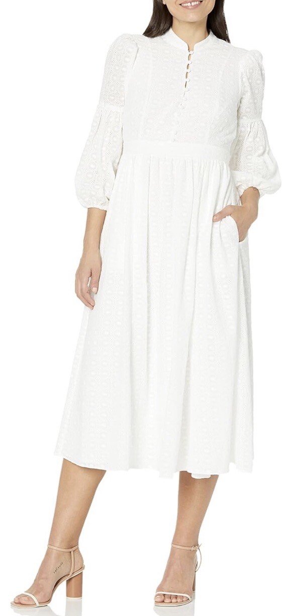 Likely Women’s Vika Belted Dress Size 8 White