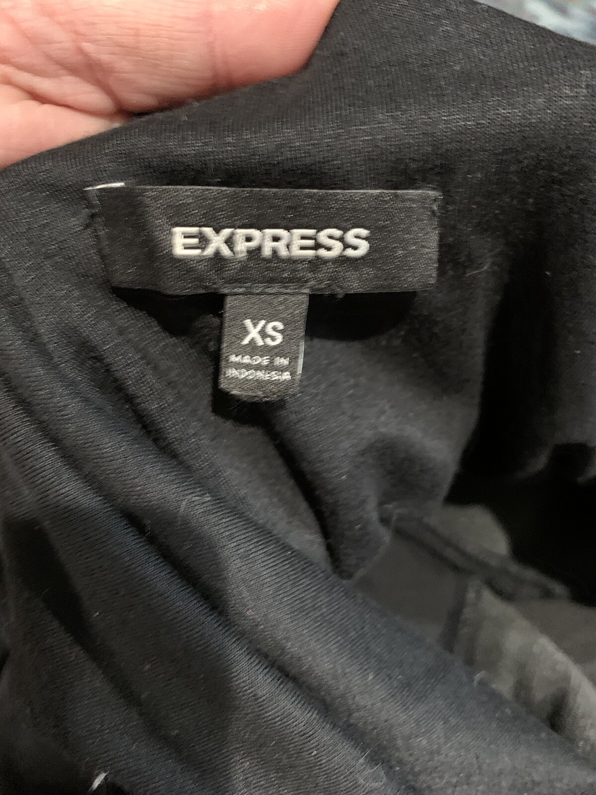express women XS Black sleeveless draped above knee Mini Sheath dress ZZ