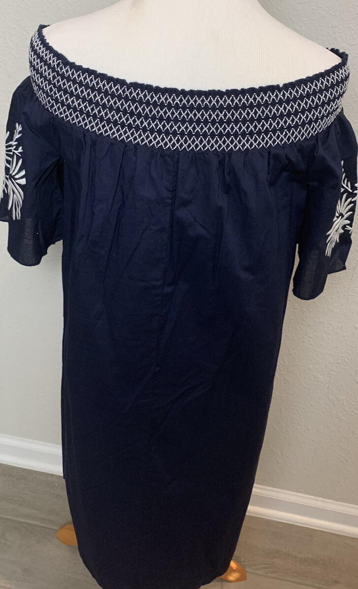NEW Women’s Isabel Maternity by Ingrid & Isabel Off the shoulder Navy Dress XS