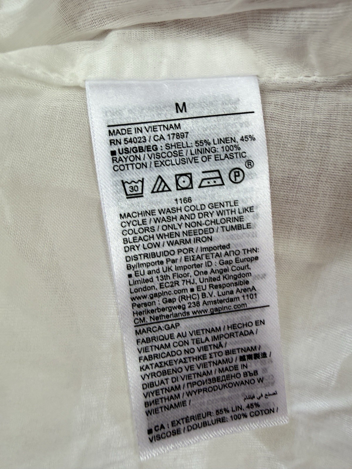 Gap Linen Blend Maxi Dress Medium Women Ivory Sleeveless Fit & Flare Long New