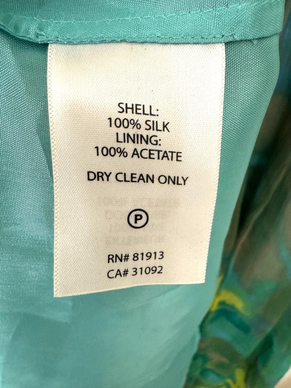 Plenty Frock by Tracy Reese Abstract Print Silk Swing Dress Green Multi Size 6