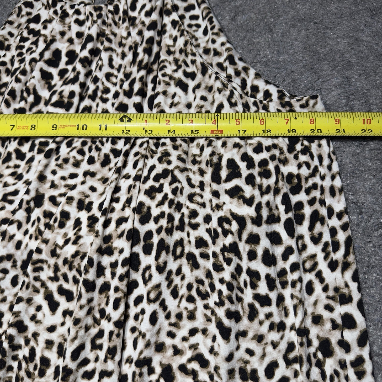 Calvin Klein Pullover Leopard Print Sleeveless Stretch Dress Sz 1X
