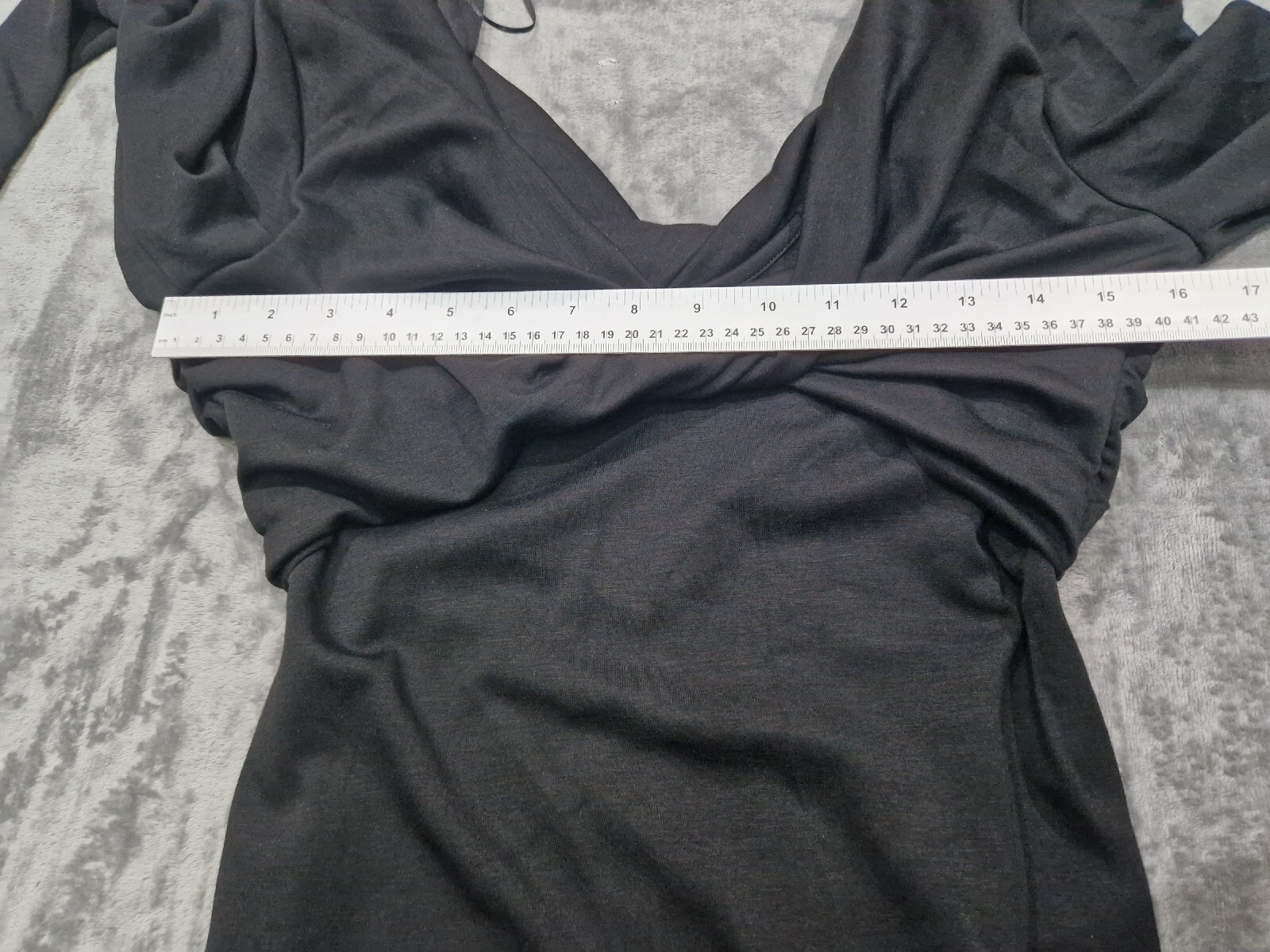 Anthropologie Twisted Front & Back Midi/Maxi Dress Size UK 10 Black New No Tags