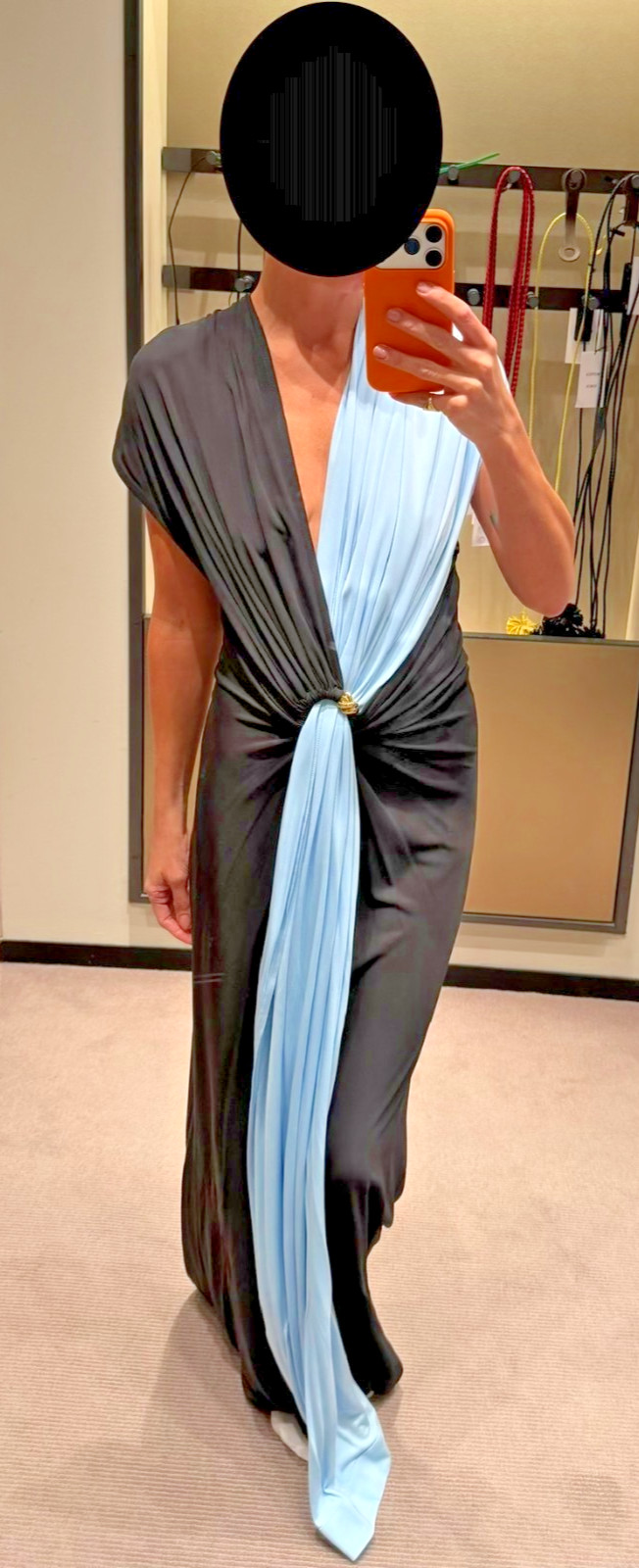 Bottega Veneta Draped Jersey Maxi Dress Size 40 (EU) BRAND NEW