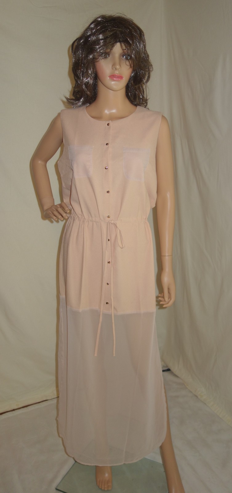 Lumiere Maxi Dress Double Slit SIZE LARGE NEW