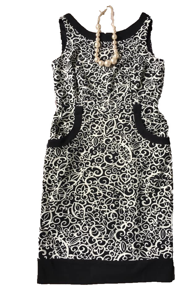 London Times Sleeveless Pencil Sheath Dress Women 8 M Office Career Black Shift